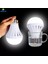 9W E27 Enerji Tasarruflu Akıllı Acil Durum Şarj Edilebilir Lamba Ev LED Ampul 15 W LED Acil Işık LED Ampul Aydınlatma Lambası (Yurt Dışından) 5