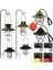 Siyah Mini Retro Metal Avize Sıcak Işık LED Kamp Işığı Şarj Edilebilir Işık Açık Çadır Işığı (Yurt Dışından) 3