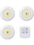 Beyaz Stil Rgb LED Gardırop Işık Cob 5 W Ayarlanabilir Uzaktan Kumanda Düğmesi Vitrin Lambası Merdiven Mutfak Banyo Dolap Gece Lambası (Yurt Dışından) 1