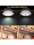 Beyaz Stil Rgb LED Gardırop Işık Cob 5 W Ayarlanabilir Uzaktan Kumanda Düğmesi Vitrin Lambası Merdiven Mutfak Banyo Dolap Gece Lambası (Yurt Dışından) 5