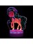 SSDC-1129 Stili Ssdc-74 3D Illusion Lamba Unicorn LED Rgb Renk Yanıp Sönen Dokunmatik Uzaktan Kumanda Zamanlama Gece Işıkları Odası Dekor Çocuklar Tatil Hediye Mevcut (Yurt Dışından) 5