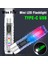 Beyaz Çok Modlu Mini LED El Feneri Type-C Hızlı Şarj IP66 Su Geçirmez Floresan Kemer Klipsi Uyarı Kamp Manyetik El Feneri (Yurt Dışından) 3