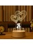 Öpücük Çocuklar Gece Lambası 3D LED Gece Lambası Yaratıcı Masa Başucu Lambası Romantik Kalp Ayı Işık Çocuklar Gril Ev Dekor Noel Hediyesi (Yurt Dışından) 1