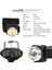 B 5000 Lümen Dahili Pil LED Far USB Şarj Edilebilir Cob Çalışma Lambası 3 Işık Modu Balıkçılık, Kamp Için Su Geçirmez Far (Yurt Dışından) 2