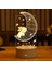 No.5 Boyutu Çocuklar Gece Lambası 3D LED Gece Lambası Yaratıcı Masa Başucu Lambası Romantik Kalp Ayı Işık Çocuklar Gril Ev Dekor Noel Hediyesi (Yurt Dışından) 5