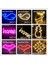 No8 Tarzı C LED Gece Lambası Kabak Duvar Sanat Burcu Işıkları Sanat Burcu Yatak Odası Dekorasyon Renkli Gökkuşağı Burcu Neon Işık Odası Ev Partisi Için (Yurt Dışından) 1