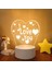 B Romantik Aşk 3D Lamba Kalp Şeklinde Balon Akrilik LED Gece Lambası Dekoratif Masa Lambası Sevgililer Günü Sevgiliye Eşinin Hediyesi (Yurt Dışından) 1