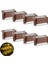 12PCS Tarzı Kahverengi Güneş Enerjili LED Işık Açık Bahçe Işıkları Su Geçirmez Dış Mekan Güneş Işıkları Merdiven Işık Bahçe Dekor Çit Güneş Lambası (Yurt Dışından) 1