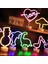 Müzik Kalp Neon Burcu Pil ve USB Çift Powered LED Işık Parti Ev Dekorasyon Yatak Odası Masa Lambası Duvar Dekorasyon Işık Hediye (Yurt Dışından) 2