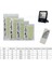 100W LED Işık Kurulu Beyaz 20W 40W 60W 100W 200W Smd Olar Işık Kaynağı Paneli Açık Bahçe Lambası Uzaktan Kumanda Projektör (Yurt Dışından) 3