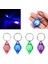 Mavi Stil Mor Mini LED Anahtarlık Işıkları Uv El Feneri Uv Işık Cep Boyutunda Acil Durum Işığı Mini Torch Siyah Işık Anahtarlık El Fenerleri (Yurt Dışından) 5