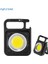 W5134-SIYAH Döngüsü Bölge Mini LED Çalışma Işığı 3 Renkli Kamp Yürüyüş El Feneri Güçlü Mıknatıs ile Taşınabilir Su Geçirmez Cob Flaş Işığı (Yurt Dışından) 2