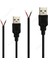 Siyah Stil 50 Parça 5 V USB Konektörü Tel Erkek Dıy USB Bağlantı Pigtail Kablo Tek Renkli Esnek LED Şerit Işık Elektrikli Ev Aletleri (Yurt Dışından) 2