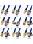 TYPE11-1PCS Tarzı 15CM RG402 Koaksiyel Kablo L16 N Sma Erkek Dişi Konnektör Sma N Sağ Açı Kıvrım Için RG402 Yüksek Frekans Mavi 50OHM RG141 (Yurt Dışından) 2