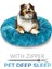 Açık Gri Tarzı XS-40CM Süper Pet Kral Köpek Yatağı Zip Kanepe Çıkarılabilir Köpek Uyku Yatağı Yıkanabilir Donut Sakinleştirici Uzun Peluş Köpek Yatakları Xxl Ayrılabilir Köpek Evi (Yurt Dışından) 3
