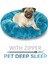 Açık Gri Tarzı XS-40CM Süper Pet Kral Köpek Yatağı Zip Kanepe Çıkarılabilir Köpek Uyku Yatağı Yıkanabilir Donut Sakinleştirici Uzun Peluş Köpek Yatakları Xxl Ayrılabilir Köpek Evi (Yurt Dışından) 4