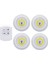 Beyaz Stil Beyaz LED Gardırop Işık Cob 5 W Ayarlanabilir Uzaktan Kumanda Düğmesi Vitrin Lambası Merdiven Mutfak Banyo Dolap Gece Lambası (Yurt Dışından) 1