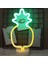 Yıldız Neon Işaretler LED Ay Flamingo Ananas Renkli Pembe LED Işık Yatak Odası Dekorasyon Için Neon Burcu Duvar Kağıdı Noel Neon Ampul (Yurt Dışından) 2