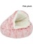 Pembe Peluş Tarzı 40CM Kış Uzun Peluş Pet Kulübesi Köpek Yatağı Yuvarlak Yastık Kedi Evi 2 1 Sıcak Kedi Sepeti Uyku Yavru Küçük Kedi Için Yarı Kapalı Çanta (Yurt Dışından) 1