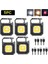 6W Mini Cob LED El Feneri Anahtarlık Işık Çok Fonksiyonlu Taşınabilir Lamba USB Şarj Acil Durum Işıkları Açık Çalışma Kamp Feneri (Yurt Dışından) 1