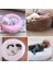 Yeşil Stil S 50CM Yuvarlak Köpek Yatağı Kedi Yatağı Ev Kulübesi ve Paspaslar Yumuşak Uzun Peluş Mat Pet Sıcak Sepet Yastık Kediler Evi Kanepe Makine Yıkama Kulübesi (Yurt Dışından) 5
