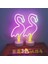 Yaprak Neon Işaretler LED Ay Flamingo Ananas Renkli Pembe LED Işık Yatak Odası Dekorasyon Için Neon Burcu Duvar Kağıdı Noel Neon Ampul (Yurt Dışından) 5
