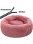 Pembe Fermuar Stili M 50CM Yuvarlak Peluş Köpek Yatağı Fermuarlı Ev Köpek Mat Kış Sıcak Uyku Kediler Yuva Yumuşak Uzun Peluş Köpek Sepeti Pet Yastık Taşınabilir (Yurt Dışından) 1