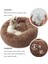 Kırmızı Stil Çap 50 cm Yuvarlak Büyük Köpek Yatağı Kanepe Uzun Peluş Şezlong Sepeti Köpekler Kediler Için Kabarık Pet Yatak Ev Köpek Yavrusu Yastık Kış Sıcak Pet Yatak Kulübesi (Yurt Dışından) 5