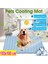 Mavi Stil Xl 100X70 cm Köpek Mat Soğutma Yaz Ped Mat Köpekler Için Kedi Battaniye Kanepe Nefes Alabilir Pet Köpek Yatağı Yaz Yıkanabilir Küçük Orta Büyük Köpekler Için Araba (Yurt Dışından) 2