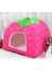 Lepord Tarzı 43X43X45CM Pawstrolors Çilek Köpek Yatağı Ev Hamster Tavşan Yatağı Katlanır Kedi Evi Küçük Köpek Kediler Için Yumuşak Sıcak Pet Kulübesi S-Xxl (Yurt Dışından) 5