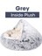 Gri Iç Peluş Tarzı 50CM Yeni Sıcak Köpek Yatağı Kedi Mat Yuvarlak Peluş Yumuşak Ev Kanepe Uyku Pet Sepeti Köpekler Kediler Yuva Köpek Yatakları Uyku Tulumu Paspasları (Yurt Dışından) 1