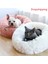 Bordo Tarzı 70CM Katı Yuvarlak Peluş Kedi Yatak Ev Kedi Mat Kış Sıcak Uyku Kediler Yuva Yumuşak Uzun Peluş Köpek Yatağı Kediler Için Pet Yastık Köpek Fermuar (Yurt Dışından) 5