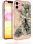 Alan Tech iPhone 11 Uyumlu Desenli Kamera Korumalı Parlak Zore Nora Kapak-No4 1