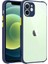 Alan Tech iPhone 12 Uyumlu ​​zore Kaff Kapak-Lacivert 1