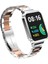 Xiaomi Redmi Watch 2 Lite Uyumlu Krd-60 Metal Kordon Zore Gümüş-Rosegold 1
