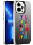 iPhone 13 Pro Uyumlu Desenli Zore Silver Sert Kapak-Balon 3