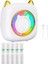 Mini Etiket Yazıcısı Rgb Işıklı Cep Mürekkepsiz Termal Yazıcı, 10 Rulo Termal Kağıt, Fotoğraf Notları Not Beyazı Için (Yurt Dışından) 1