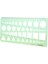 Yeşil Plastik Daireler Kareler Altıgenler Geometrik Şablon Cetvel 0-20CM (Yurt Dışından) 3