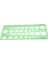 Yeşil Plastik Daireler Kareler Altıgenler Geometrik Şablon Cetvel 0-20CM (Yurt Dışından) 4