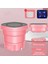 Katlanır Çamaşır Makinesi Kurutma Kovası ile Giysi Çorap Iç Temizleme Yıkama Mini Pembe Abd Plug (Yurt Dışından) 2