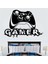 Beyaz Stil 56CMGENIŞLIKX40CMYÜKSEKLIK Büyük Graffiti Video Oyunu Joystick Duvar Çıkartması Oyun Odası Oyun Bölgesi Xbox Oyun Duvar Sticker Yatak Odası Vinil Ev Dekor (Yurt Dışından) 3