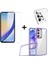 Samsung Galaxy A55 5g Uyumlu Pastel Renk Telefon Kılıfı Temperli Cam Ekran ve Kamera Koruyucu 1