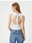 Atlet Sırt Detaylı Bisiklet Yaka Kolsuz Slim Fit 4