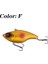 F Tarzı 1 Pc Titreşim Batan Vıb Balıkçılık Cazibesi 7.2 cm 18G Dudaksız Crankbait Yapay Sert Yem Tüm Derinlik Kış Pike Bas Kış Mücadele (Yurt Dışından) 1
