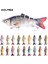 Tlg Shop CC25-04 Tarzı Ccltba 6 Eklemli Swimbait Batan Wobblers Balıkçılık Lures Crankbait Pike Için Sert Yapay Yemler Alabalık Bas Olta Takımı Cazibesi (Yurt Dışından) 2