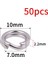 7.0mm-50 Adet Tarzı Kutu Paslanmaz Çelik Bölünmüş Halka Balıkçılık Çift Oval Bölünmüş Halka Katı Halka Aksesuarları Balıkçılık Kanca Yapış Cazibesi Döner (Yurt Dışından) 1