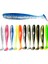 A-10PCS Tarzı 55MM mm Yumuşak Balıkçılık Cazibesi Yapay Silikon Alabalık Shad Sazan Solucan Batan Yemler T Kuyruk Jig Wobblers Balıkçılık Lures Mücadele (Yurt Dışından) 4