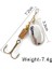 Altın Tarzı Fısh Kıng Er Yem 3.9g 4.6g 7.4g 10.8g 15G Dönen Ers Kaşık Lures Turna Metal Tiz Kancalar Balıkçılık Cazibesi (Yurt Dışından) 1