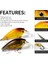 D Tarzı 7CM-13G Probero Topwater Crankbait Balıkçılık Cazibesi 7 cm 13G Yapay Wobblers Krank Yem Bas Alabalık Sazan Swimbait Olta Takımı (Yurt Dışından) 4