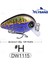 H Tarzı Flysand 2.85CM.12 1.95G.068OZ Crankbait Yüzmek Balıkçılık Cazibesi Yapay Sert Krank Yem Wobble Mini Balıkçılık Crankbait Cazibesi (Yurt Dışından) 1